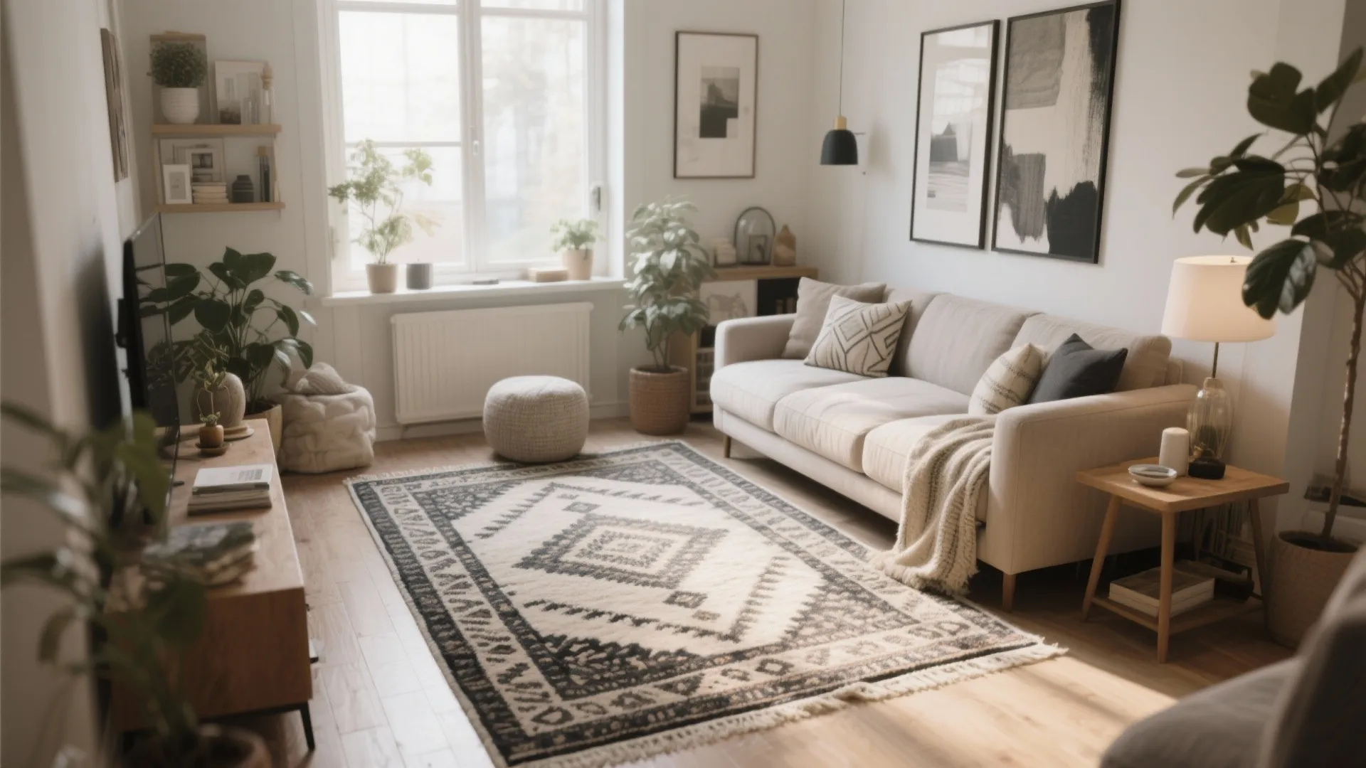 6. Large Statement Rug