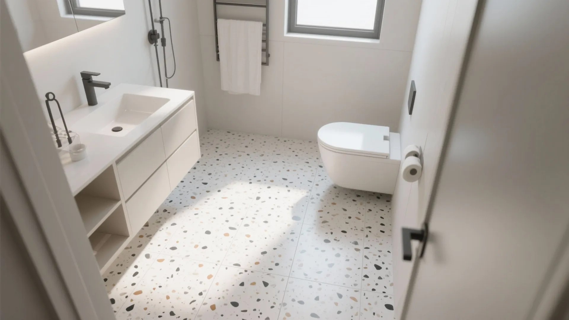 4. Use Large-Format Terrazzo Tiles
