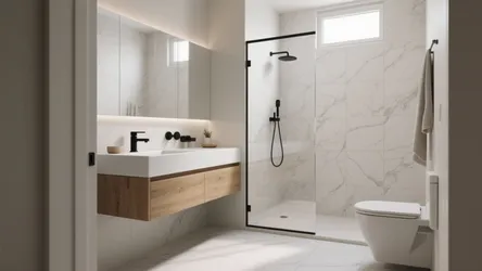 Large Tiles in Small Bathrooms: 5 Smart Ideas