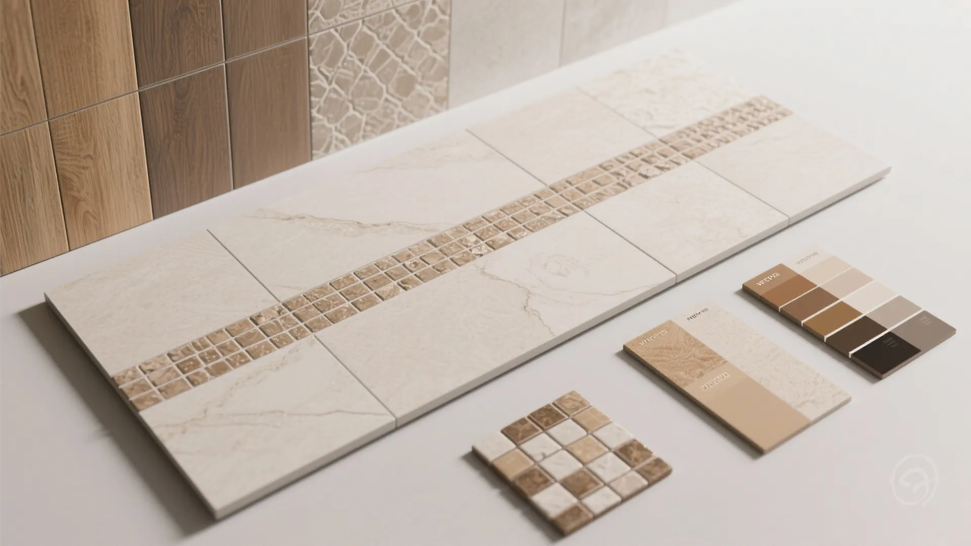 2. Use large tiles or continuous patterns