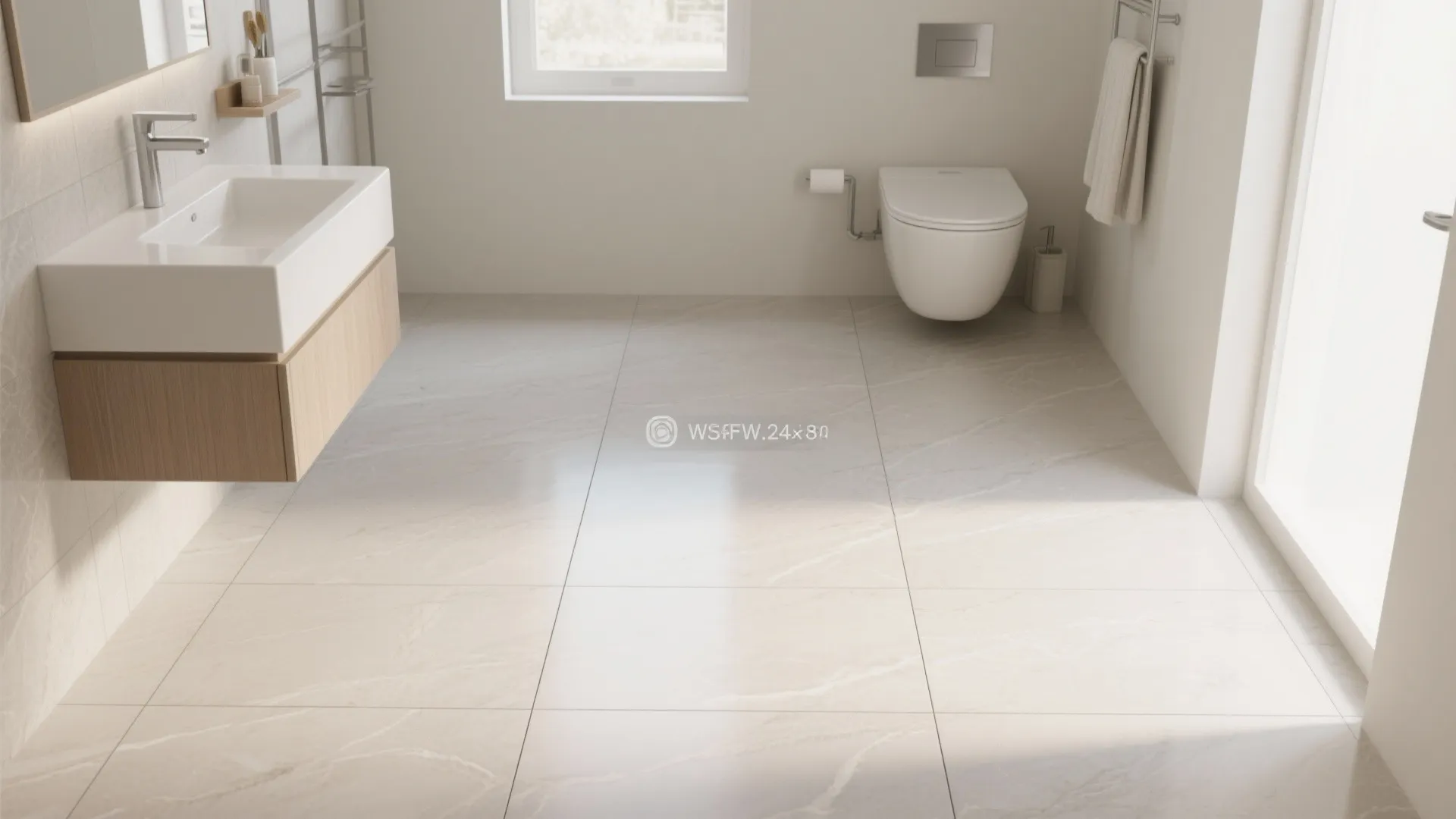 Large-Format Porcelain to Make the Floor Look Bigger