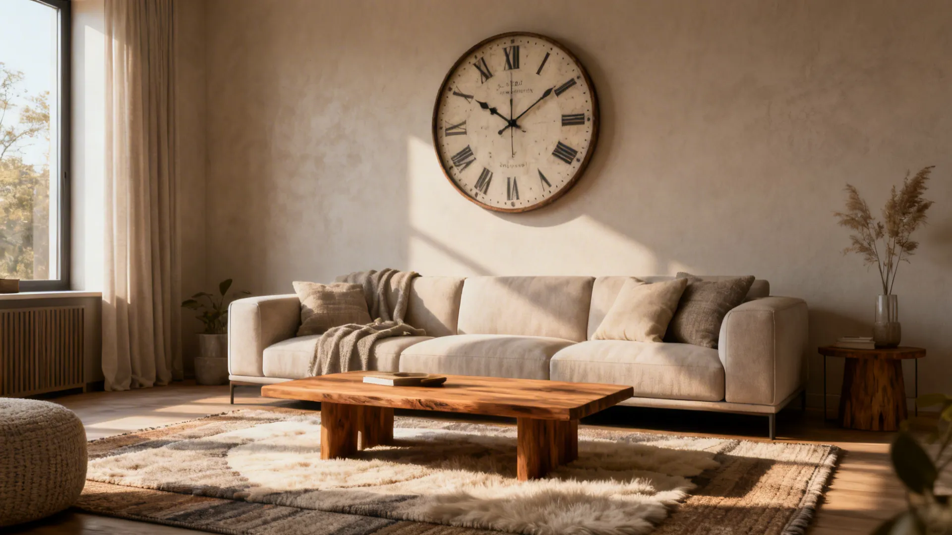 Big Wall Clocks: 5 Living Room Ideas