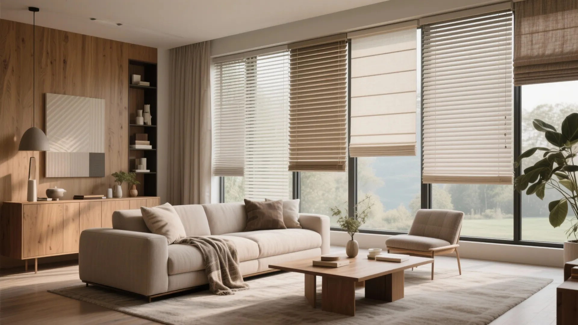 10 Large Window Blinds Ideas for Living Room