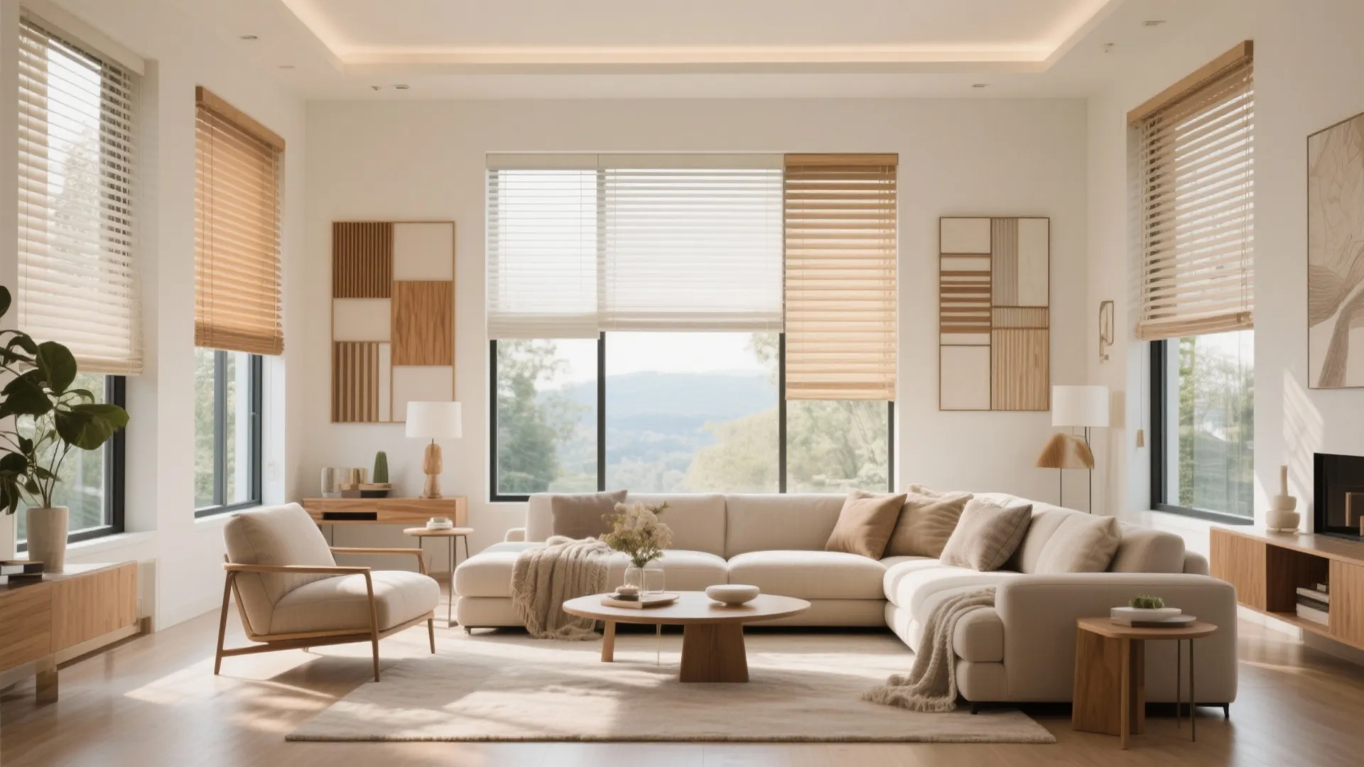 10 Large Window Blinds Ideas for Living Rooms