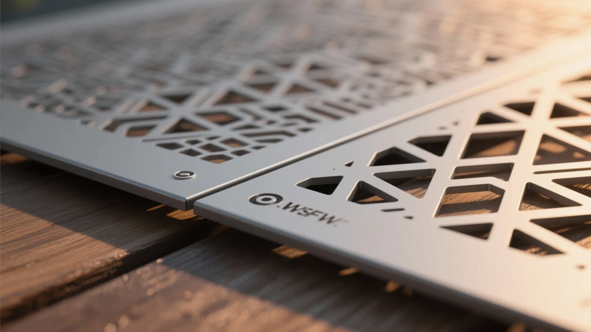 5) Laser-Cut Metal or Composite Screens with Pattern