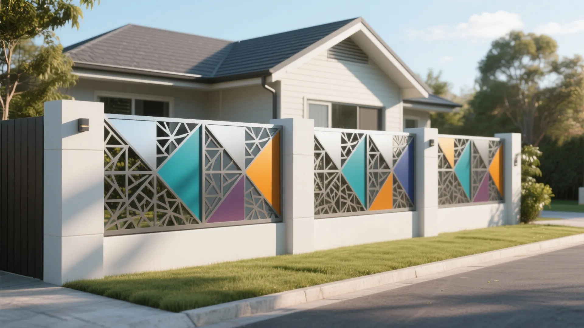 Laser-cut Geometric Panels