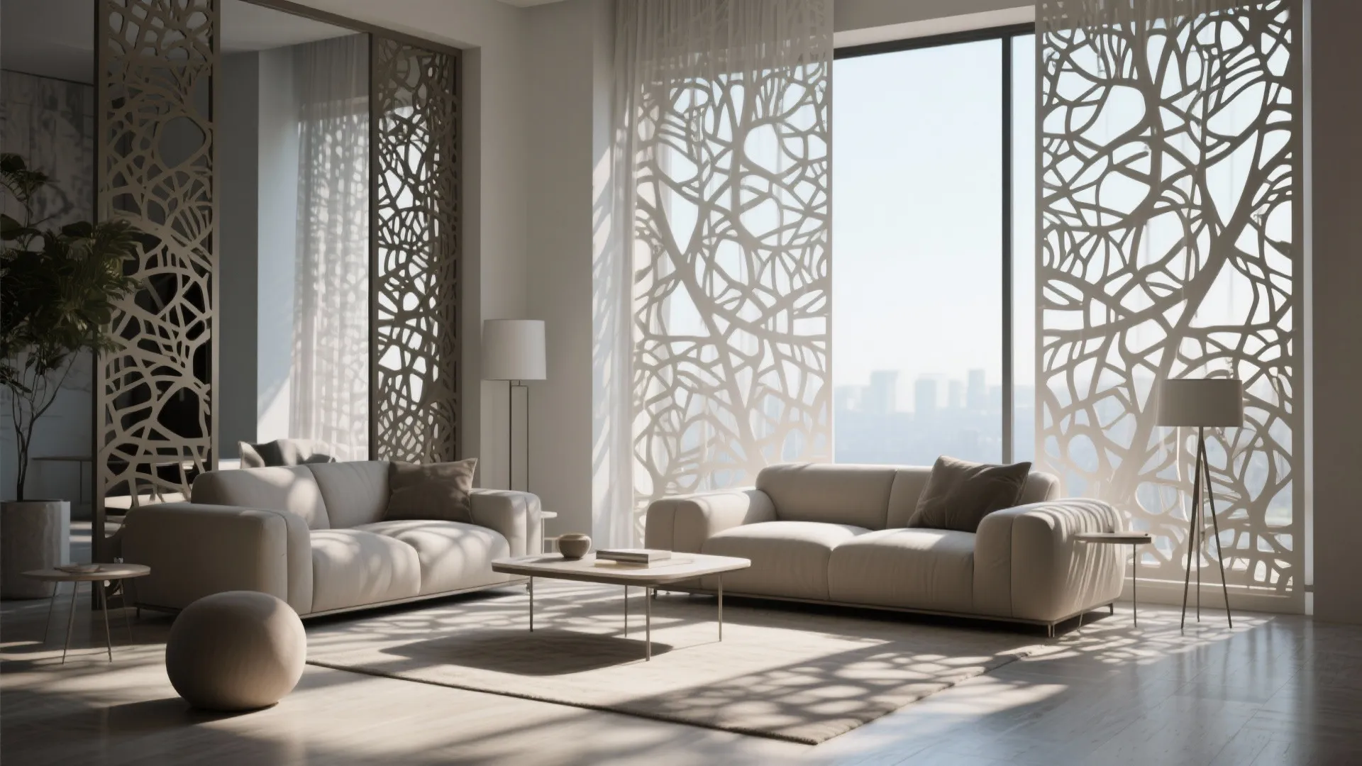 9. Lattice-Cut Laser Curtains