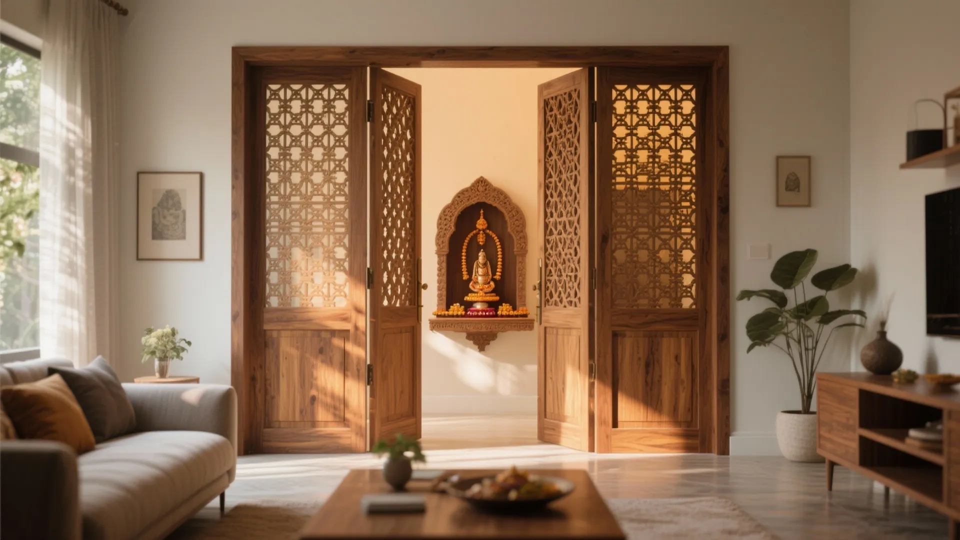 Lattice Door Enclosure