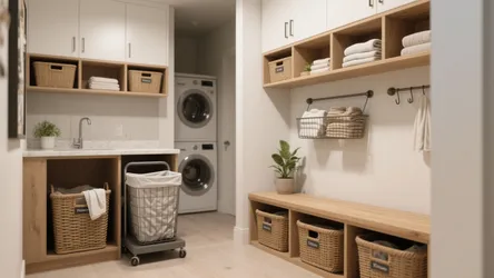 Laundry Room Basket Storage Ideas — 5 Small-Space Tips