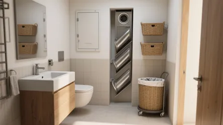 5 Bathroom Laundry Chute Ideas for Small Homes