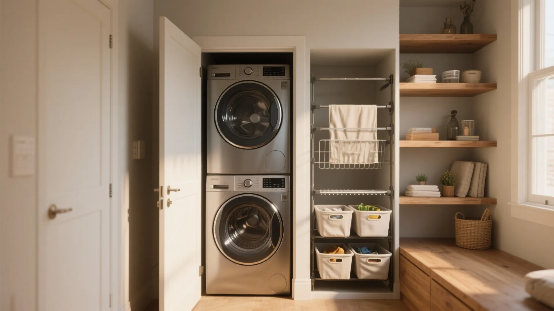Closet Laundry Ideas: 5 Smart Solutions: Creative, space-saving closet laundry ideas I’ve used to fit washers, dryers and folding zones into tiny homes