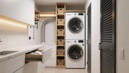 5 Stackable Laundry Room Ideas That Save Space