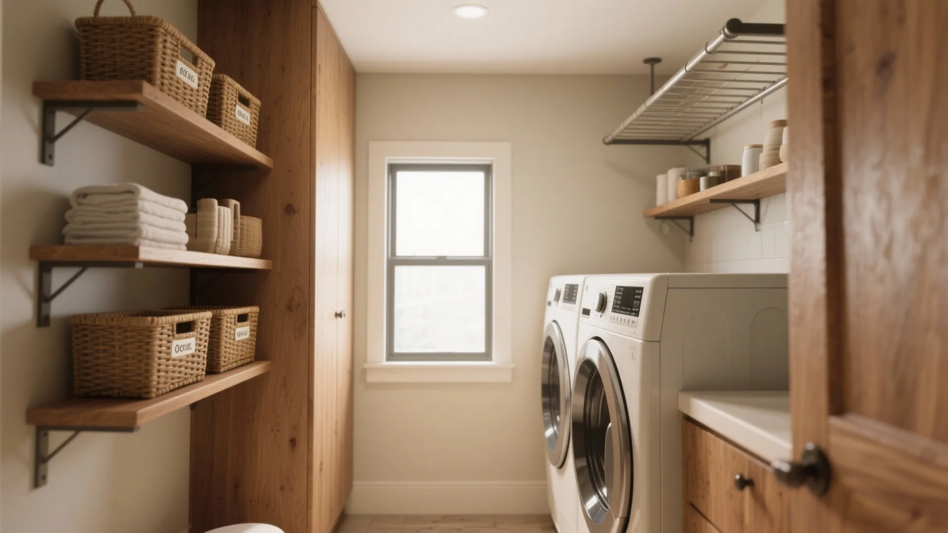 Laundry Room Shelves: 5 Smart Ideas: Practical and playful shelving ideas to make your laundry room work harder — even if it's the size of a closet.