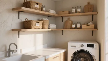 Laundry Room Open Shelving Ideas — 5 Designer Tips