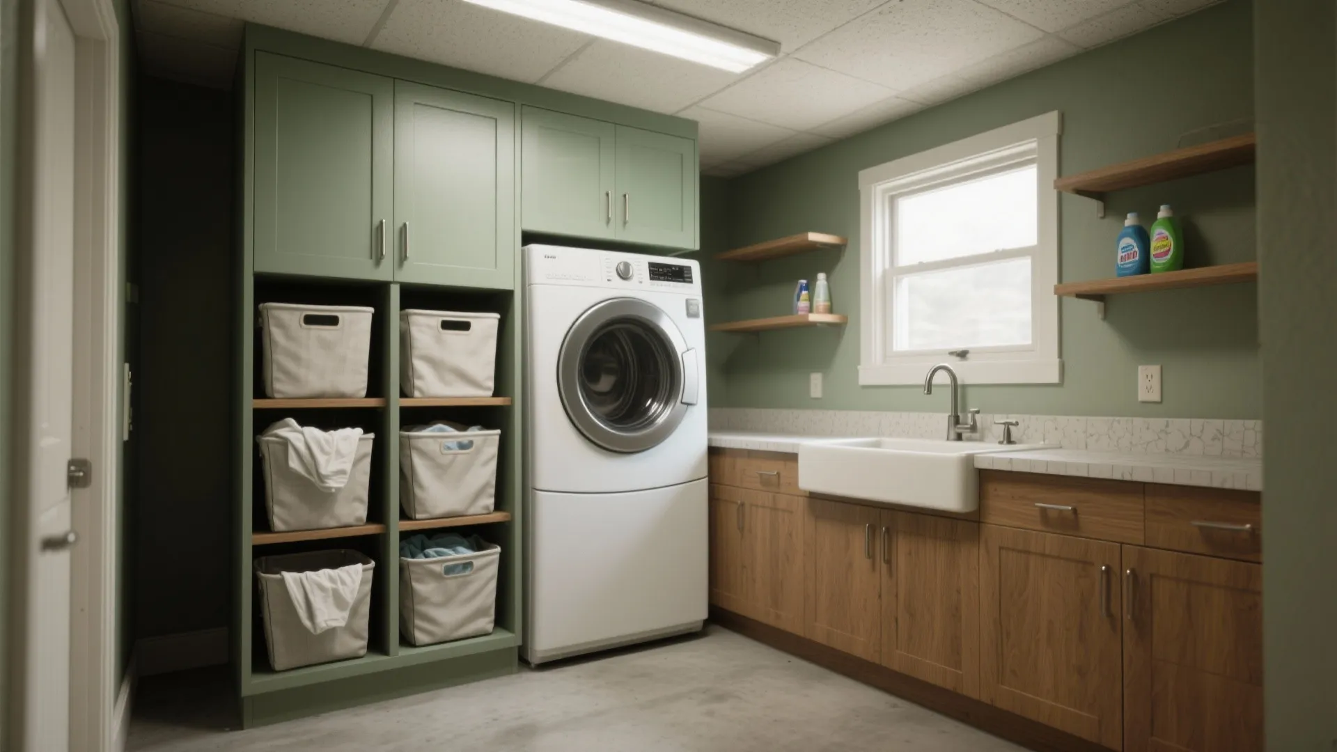 Basement Laundry Cabinets: 5 Smart Ideas: Space-saving, moisture-resistant cabinet ideas for basement laundry rooms from a seasoned designer