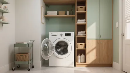 5 Small Laundry Room Shelves Ideas for Top-Load Washers
