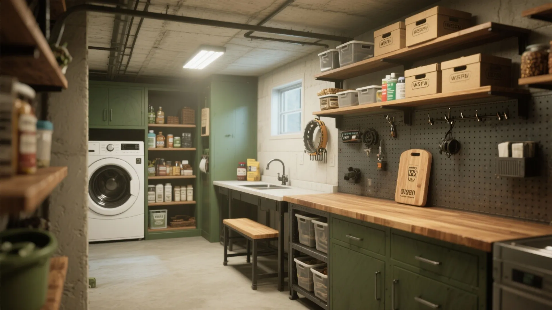5. Laundry plus pantry or workshop hybrid