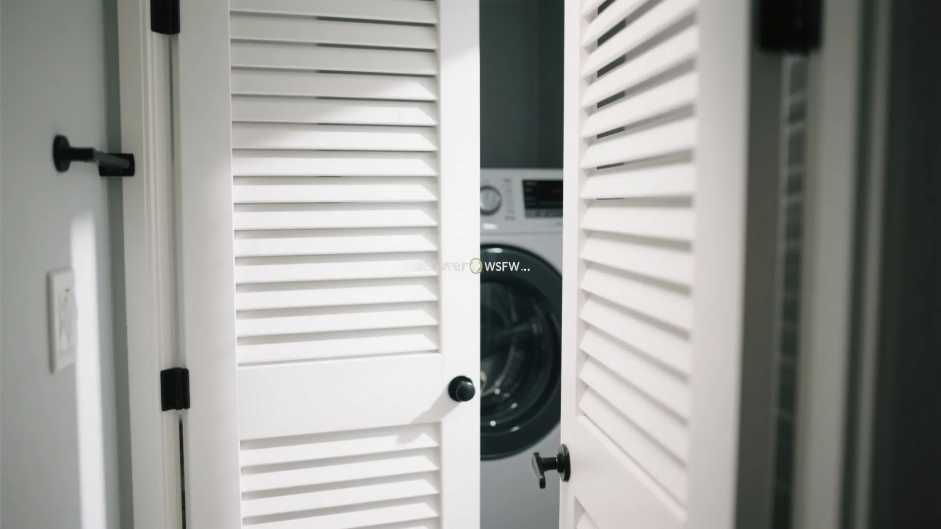 Idea 4: Louvered or Slatted Doors for Dryer Breathability