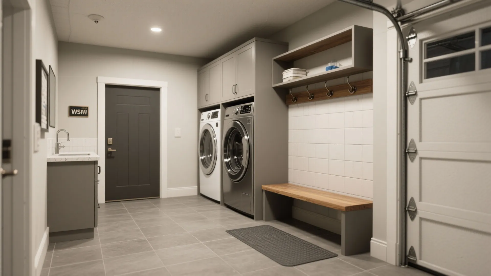 5. Laundry and mudroom adjacency to garage