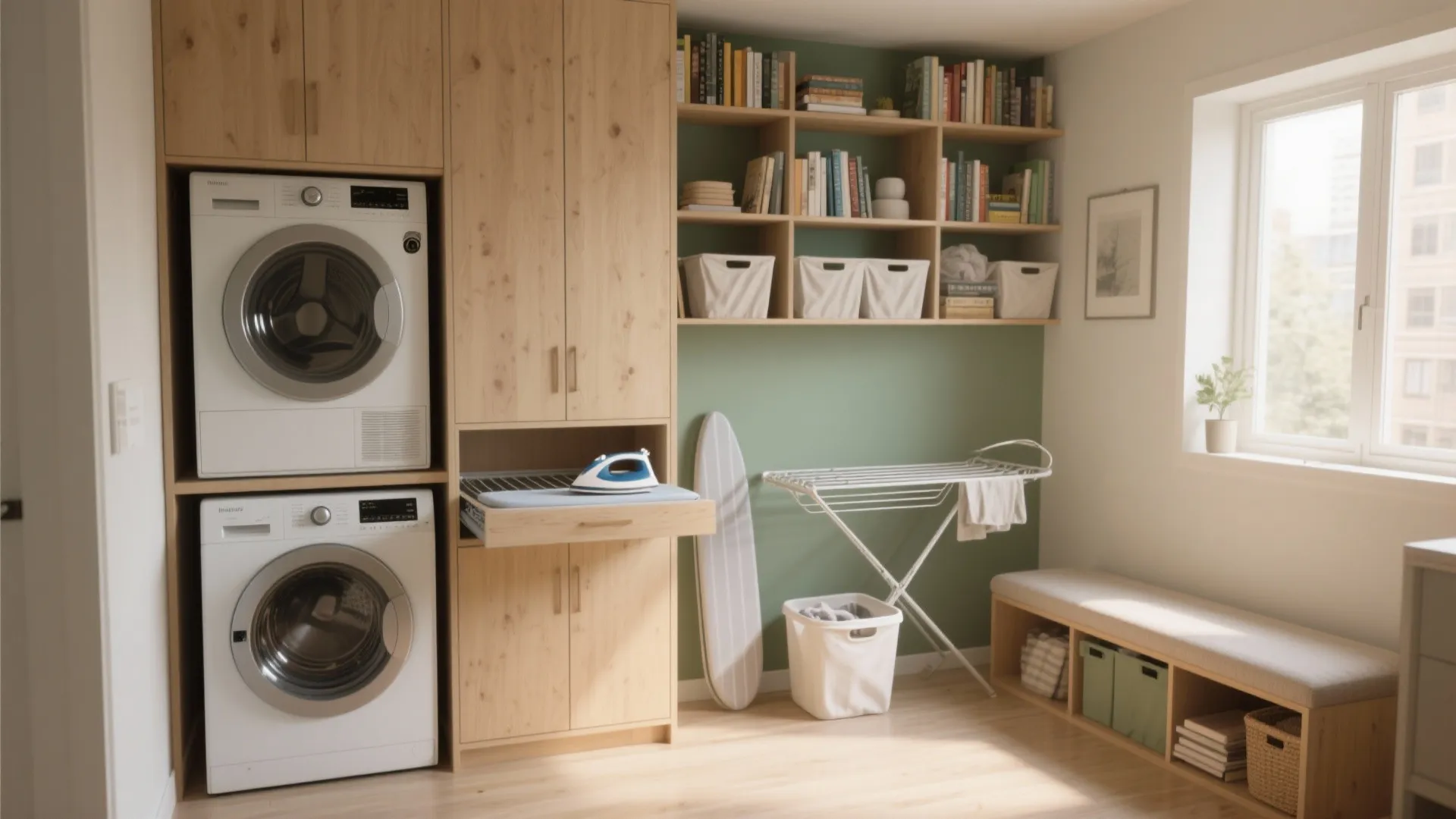 Laundry Storage Ideas: 5 Small-Space Solutions: Clever, practical laundry storage ideas I use in tiny homes and apartments
