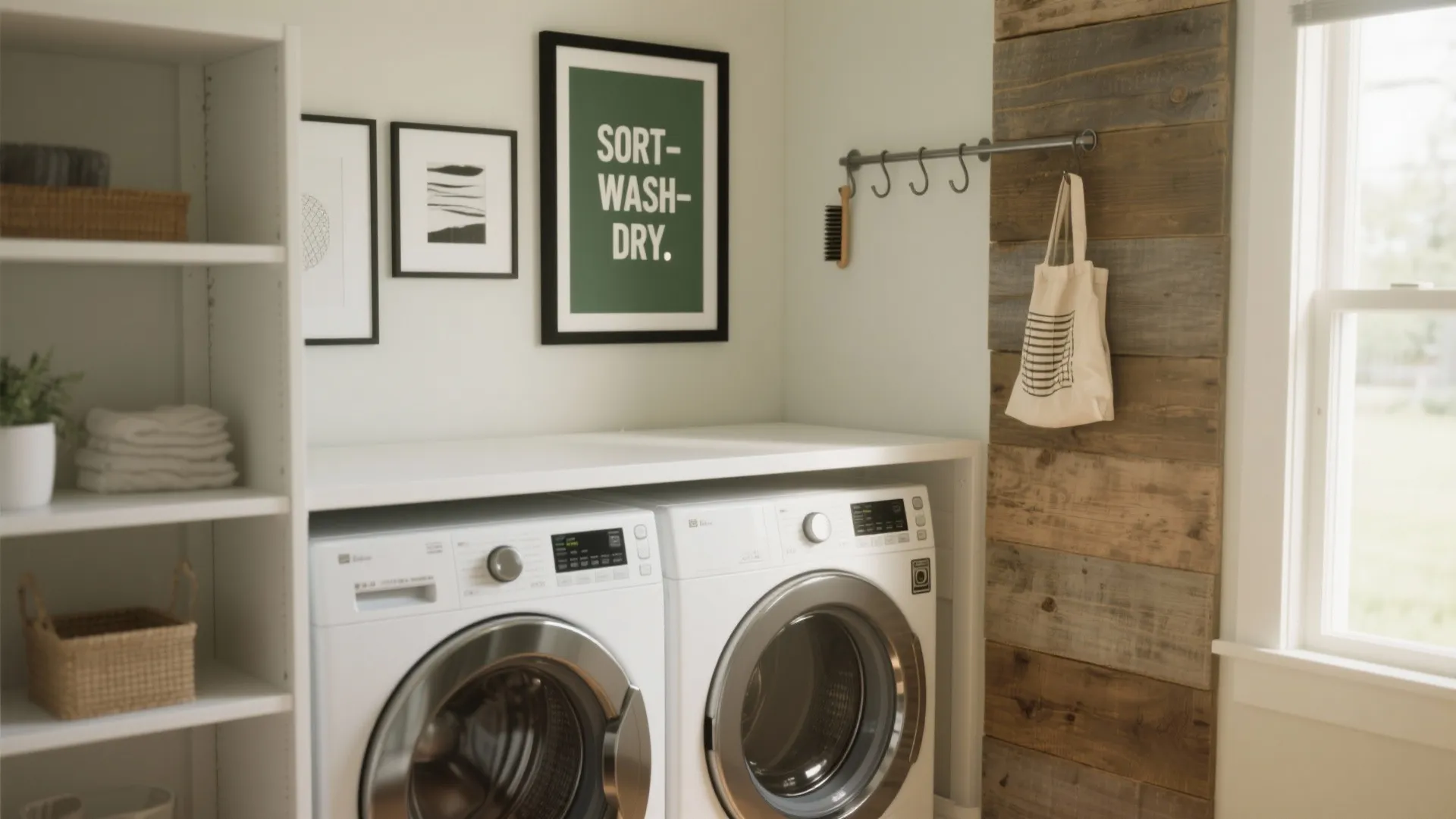 5 Laundry Room Wall Art Ideas: Small laundry rooms spark big creativity — 5 wall art ideas I use in real projects