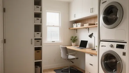 Laundry Room Office Ideas: 5 Smart Designs