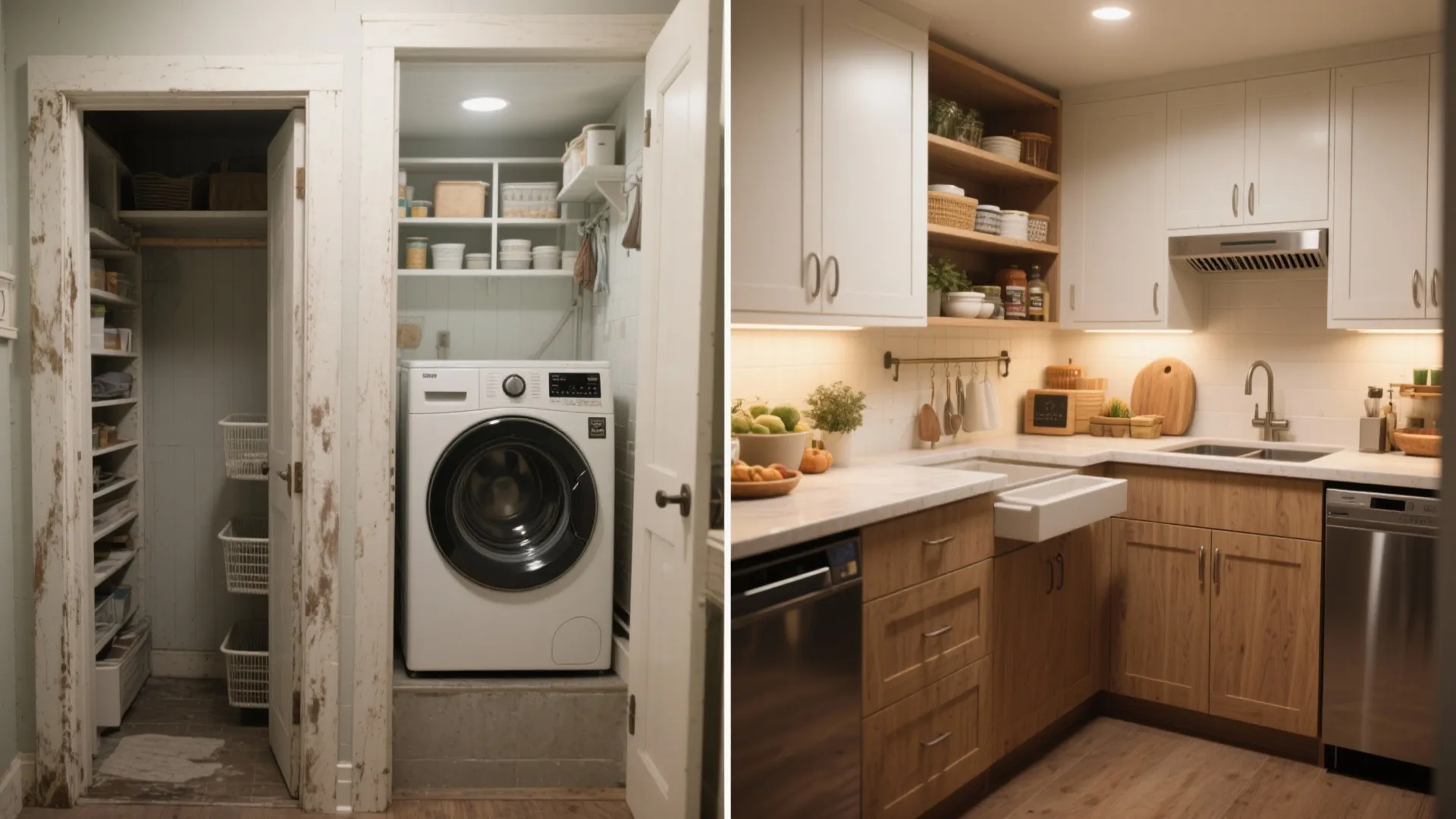 5. Turn the laundry into a prep or pantry nook