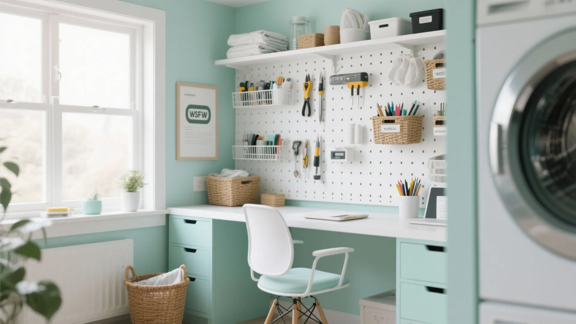 9. Integrate Pegboards for Flexibility