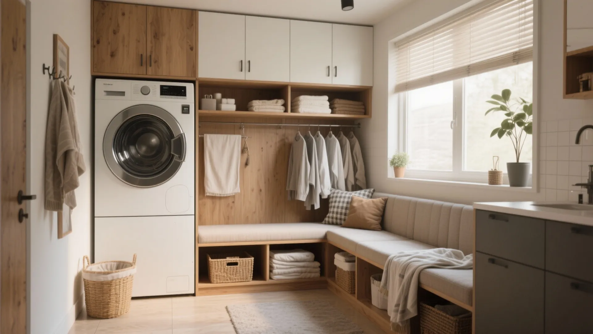 5 Laundry Room Bench Ideas: Creative and functional bench solutions to elevate your laundry space