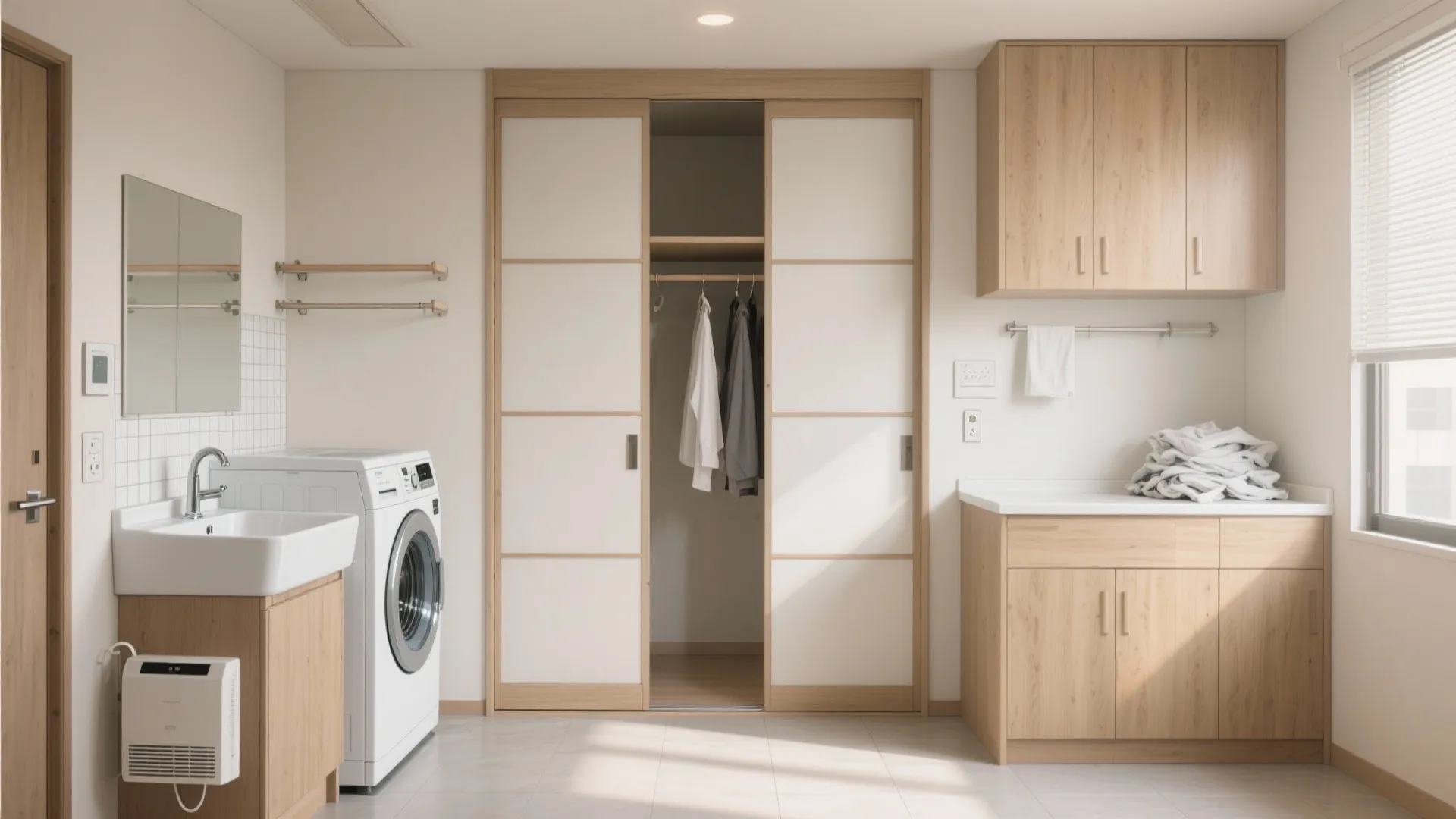 ランドリー動線は“干す場所から逆算”が正解（动线规划）