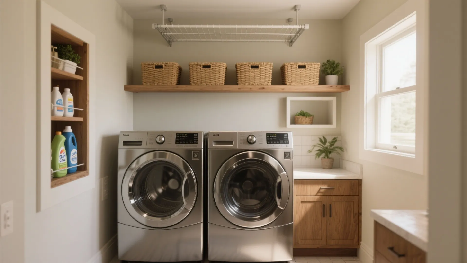 Laundry Room Shelf Ideas: 5 Smart Solutions: Practical shelving ideas to maximize every inch of your laundry space