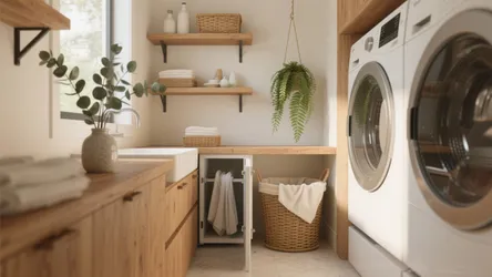 5 Laundry Room Floating Shelves Ideas