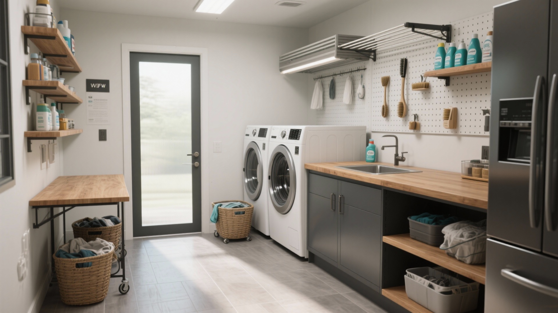 View of 5 Basement Laundry Room Design Ideas That Work