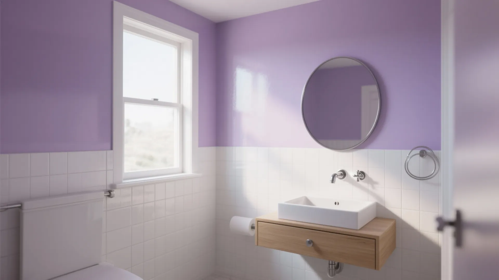 Lavender Accent Wall