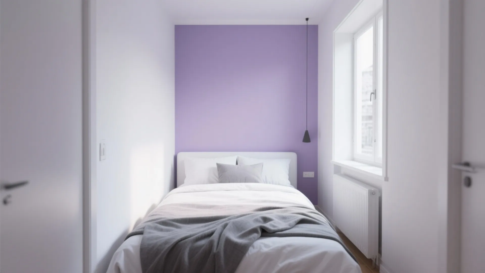 Soft Lavender Accent Wall