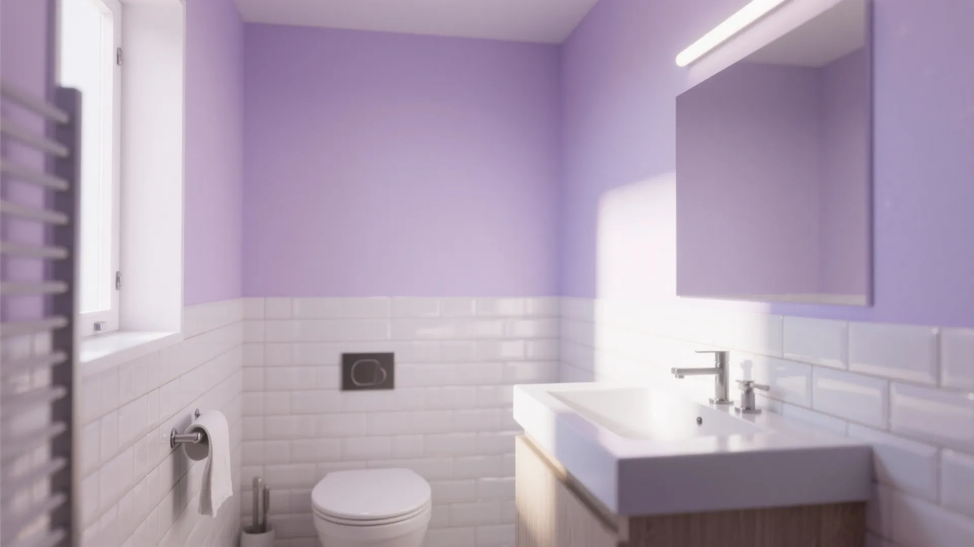 1. Lavender Accent Wall