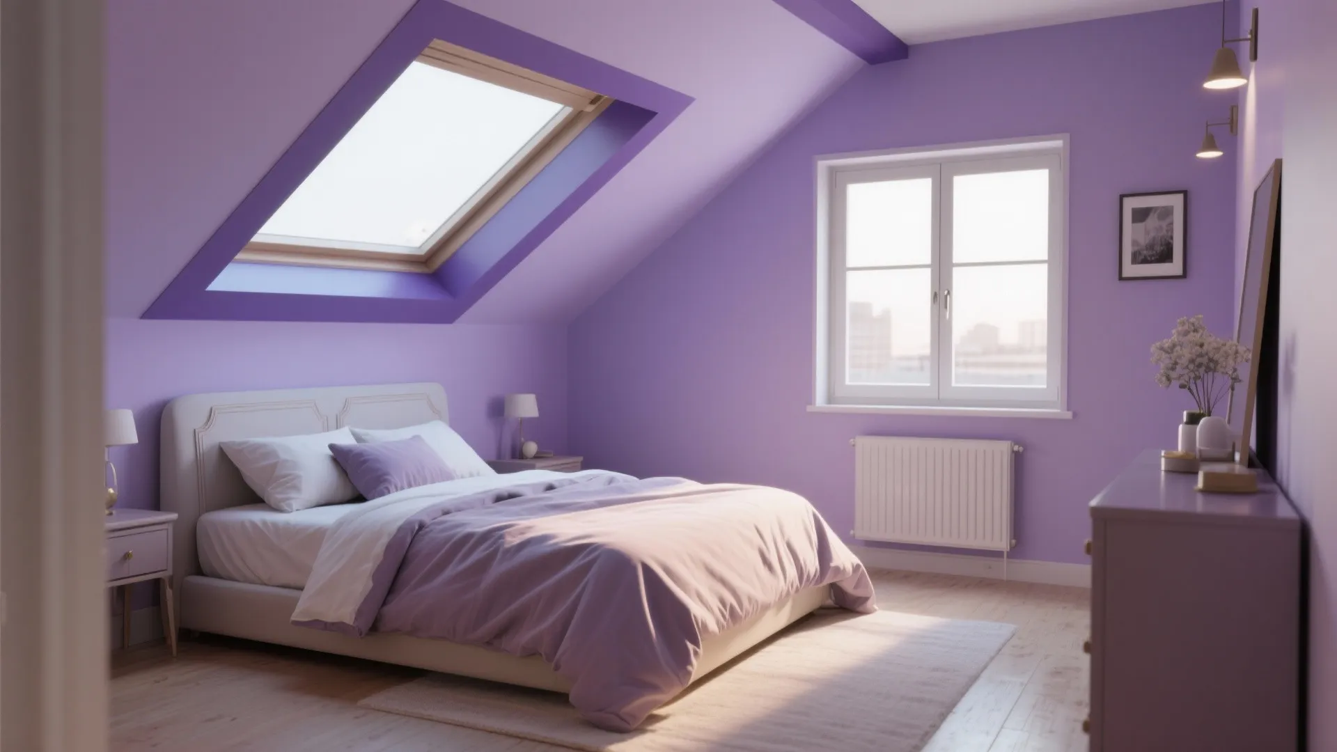 2. Color-Blocked Ceiling or Trim