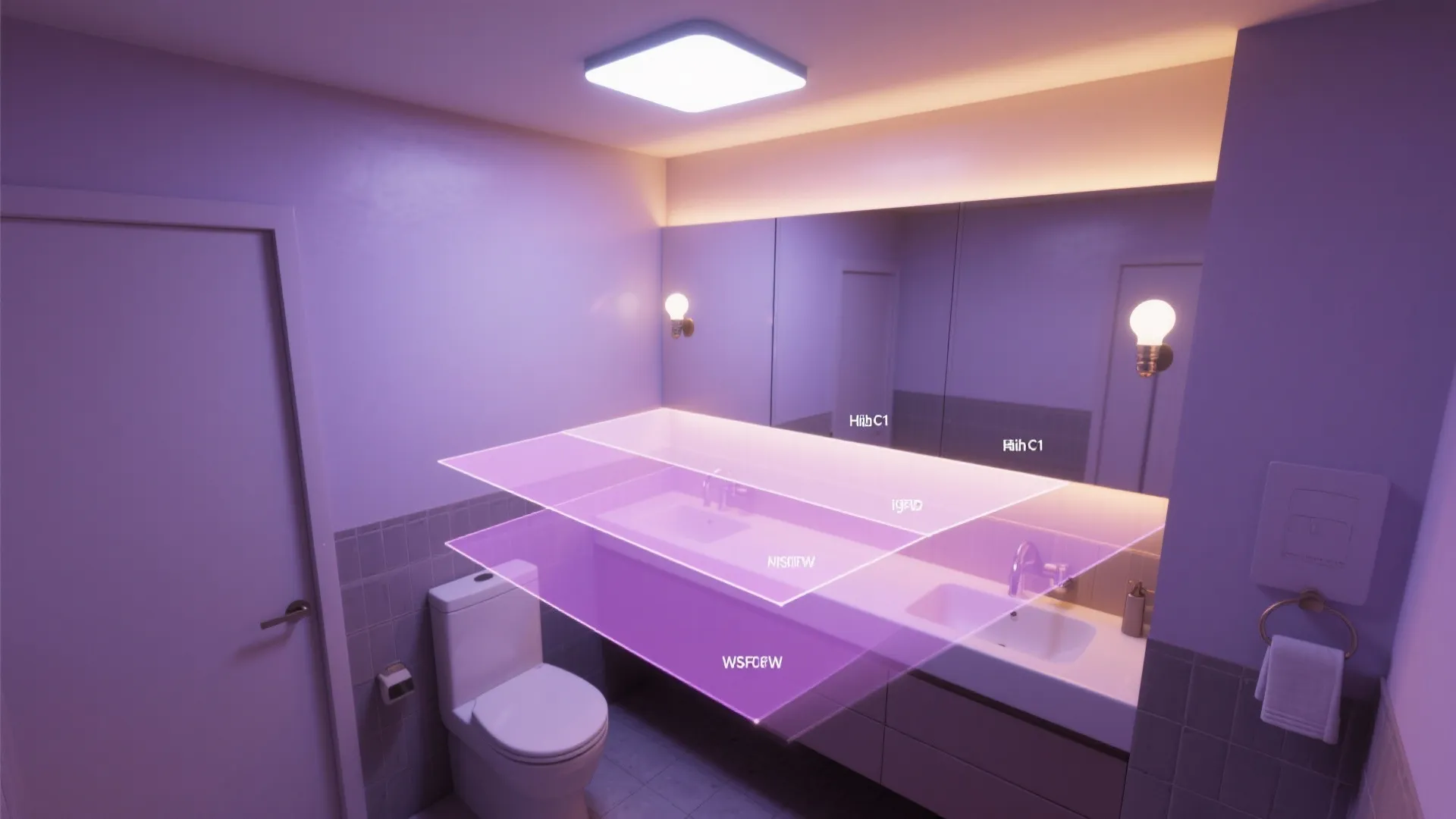 5. Lavender Lighting: Layered and Dimmer-Friendly