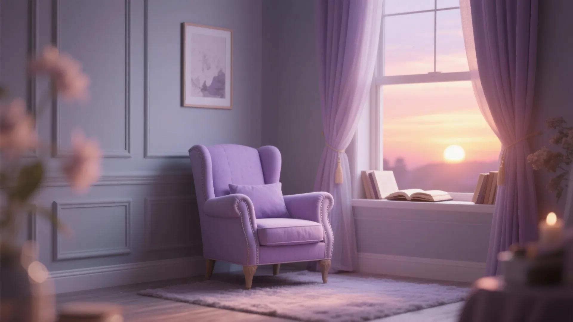 Gray with Subtle Lavender Tint