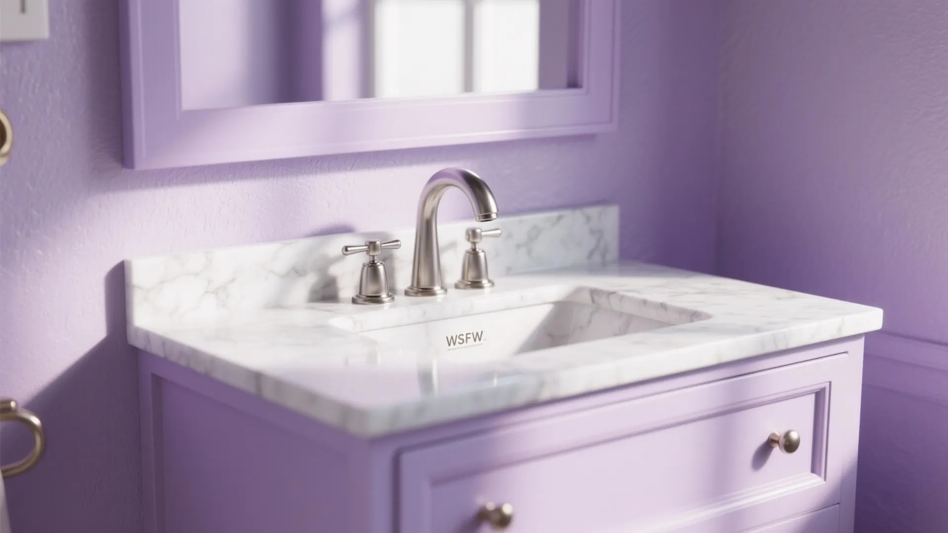 3. Lavender Vanity Makeover