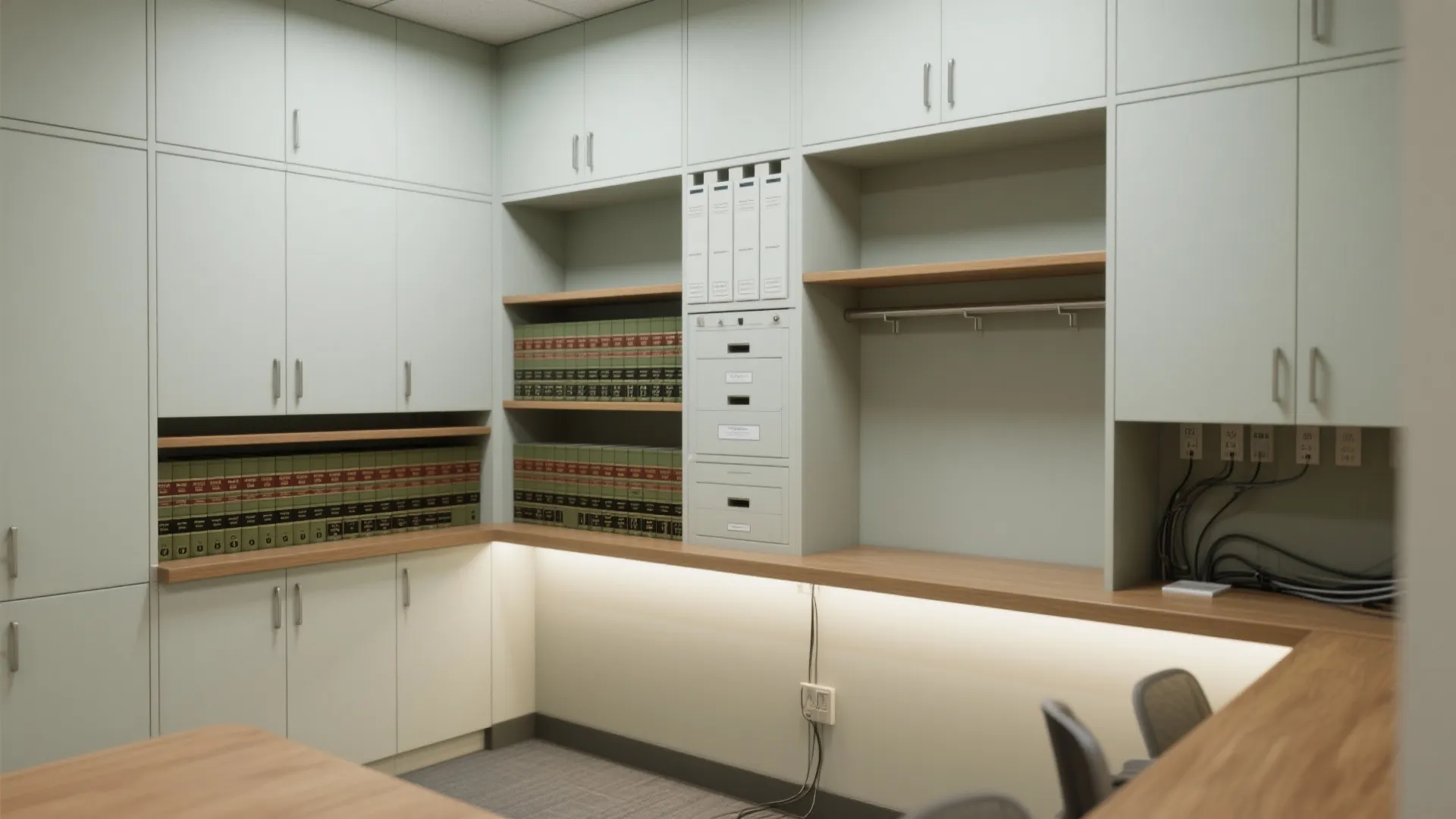 Wall-to-Wall Built-Ins for Casebook Control