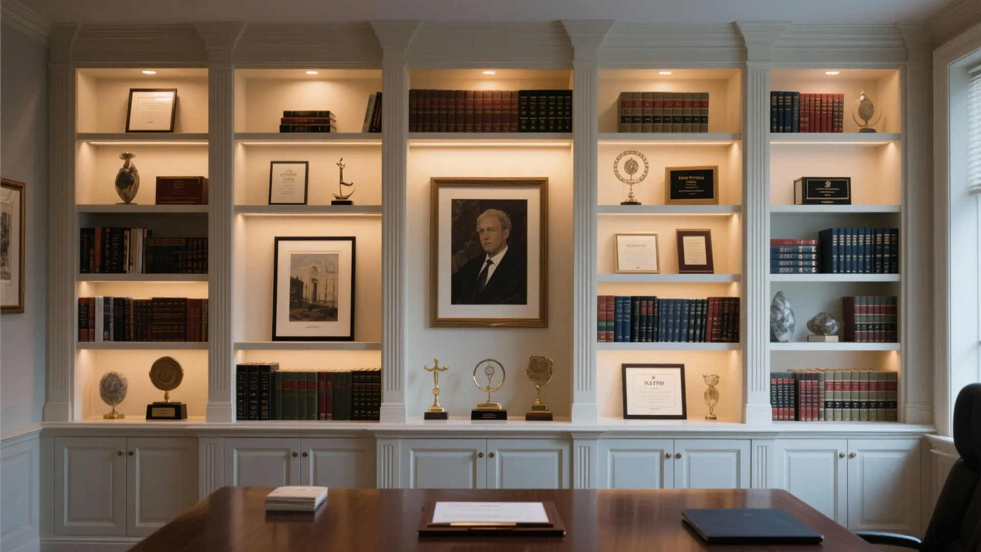 3. Built-in Bookcases with a Twist