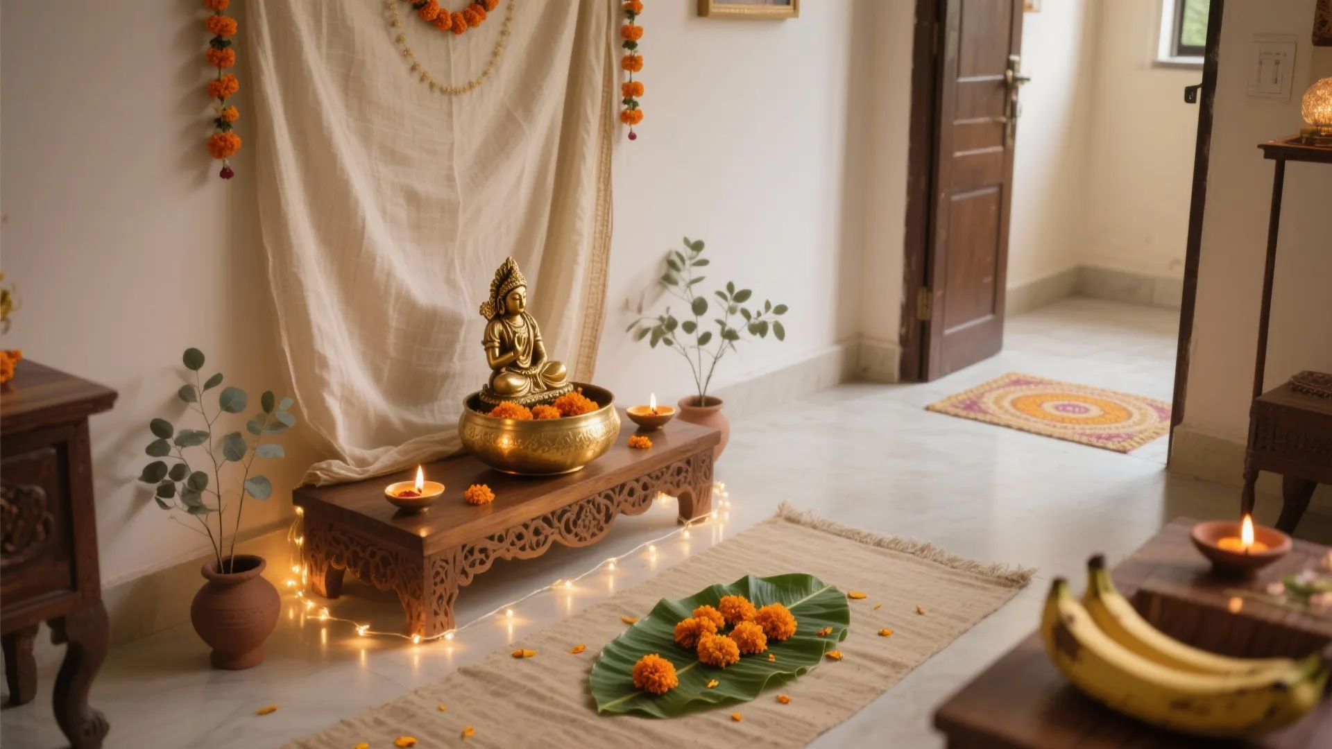 5 Laxmi Pooja Decoration Ideas at Home You’ll Love: A senior interior designer’s real-world, small-space guide to styling your Laxmi Pooja beautifully, safely, and sustainably—without spending a fortune.