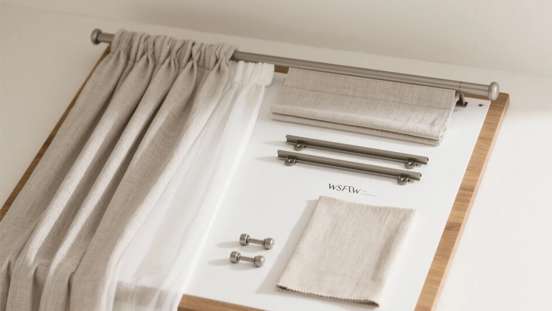 Layered control: sheer + dim-out or blackout lining