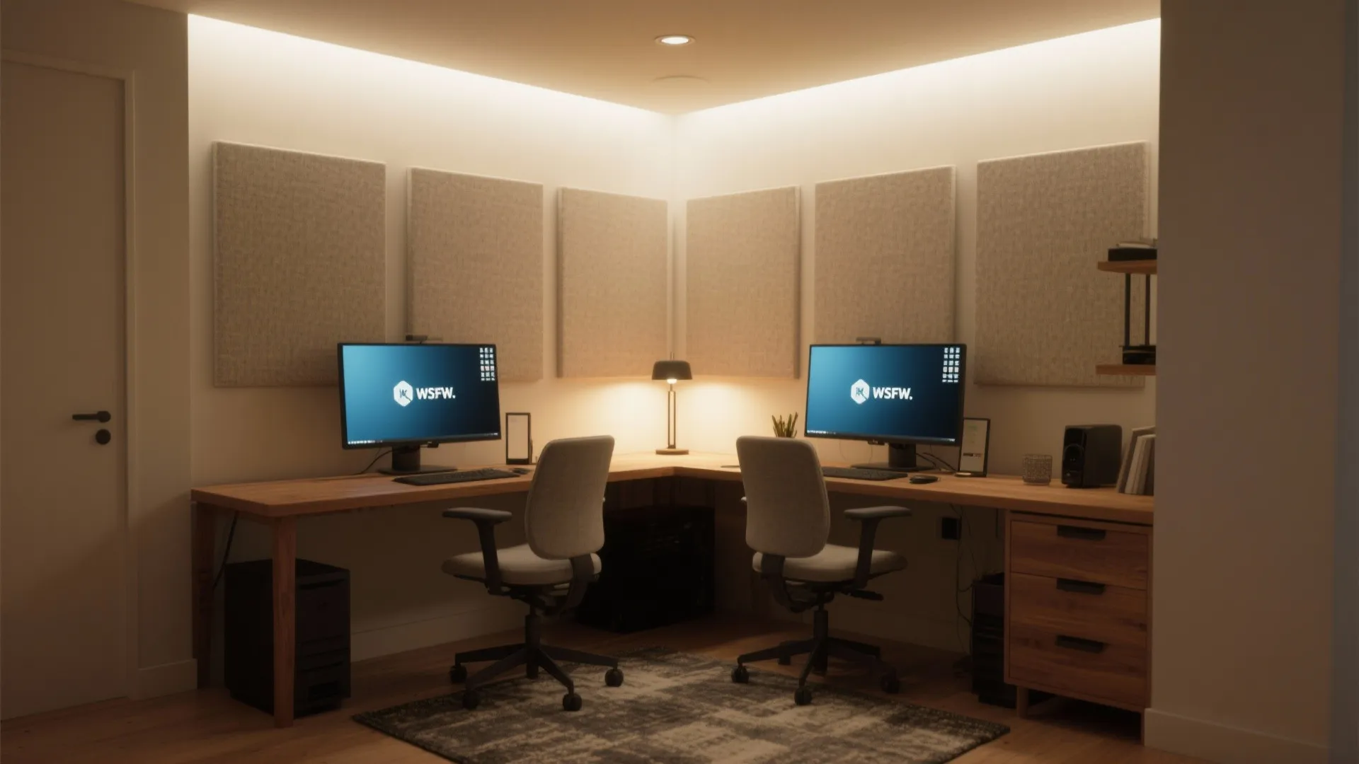 Layered lighting and acoustics that actually help you study