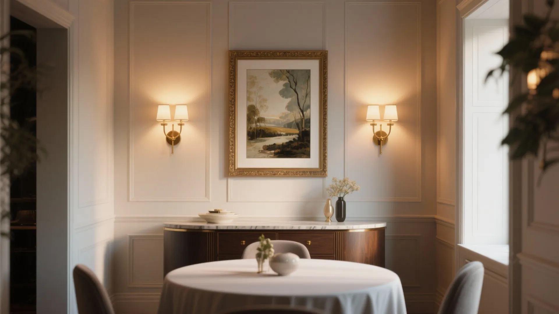 2. Layer with Wall Sconces