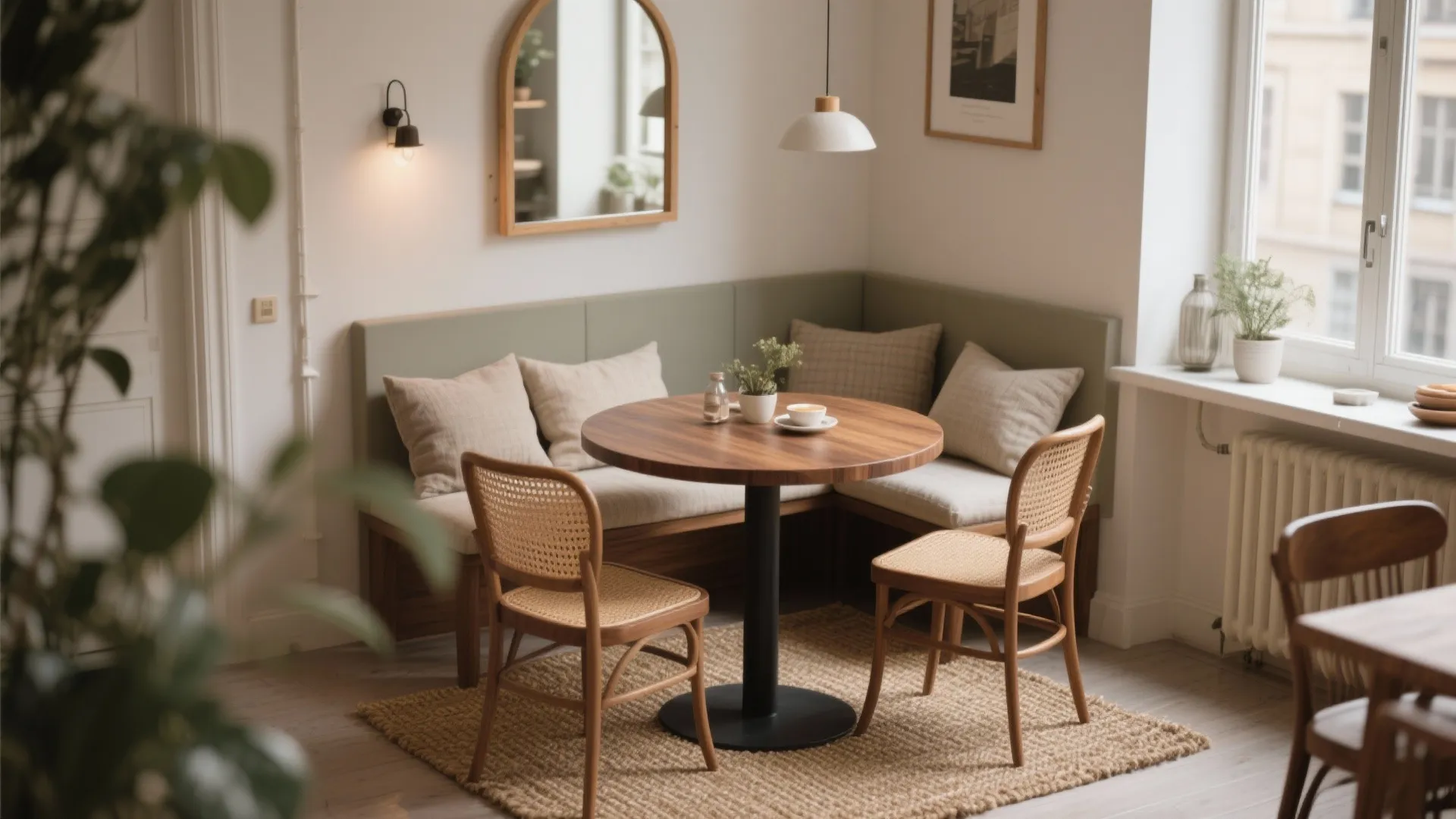 1. Layer warm browns with natural textures