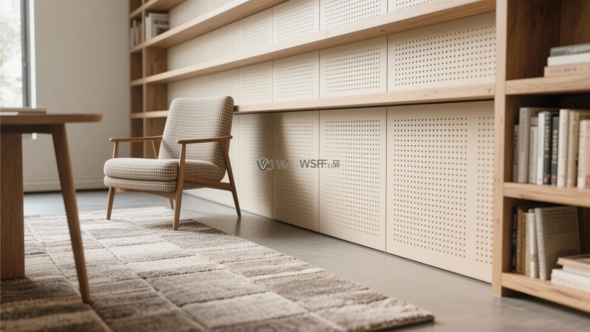 Layered acoustics without bulky panels