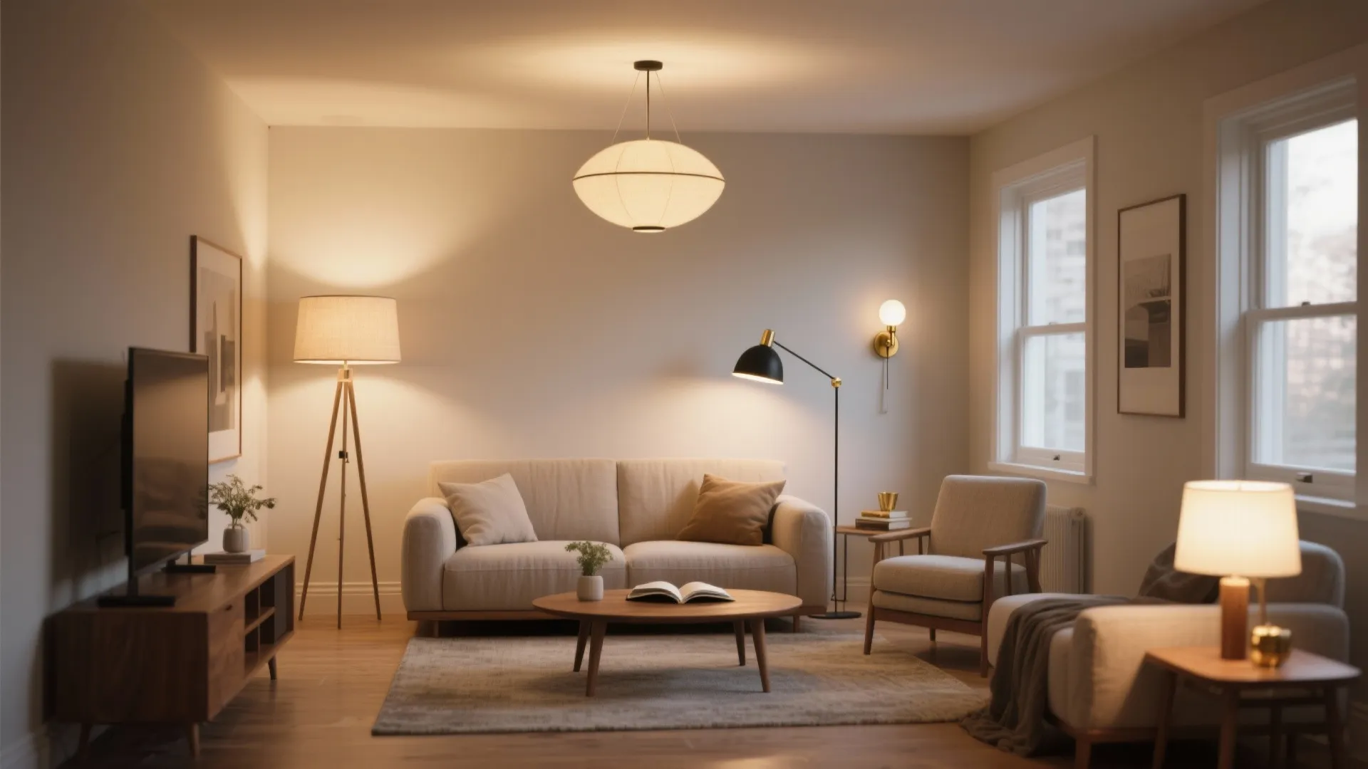 Layered Ambient + Task Lighting