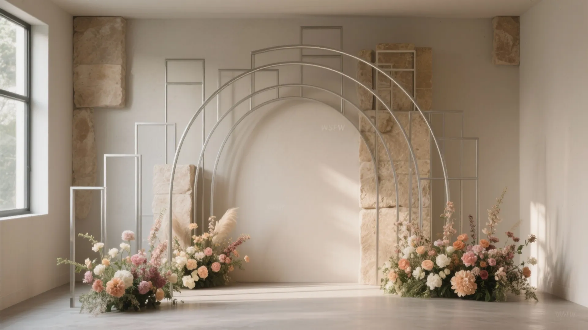 Modular Frames for a Layered Arch (Small-Venue Friendly)